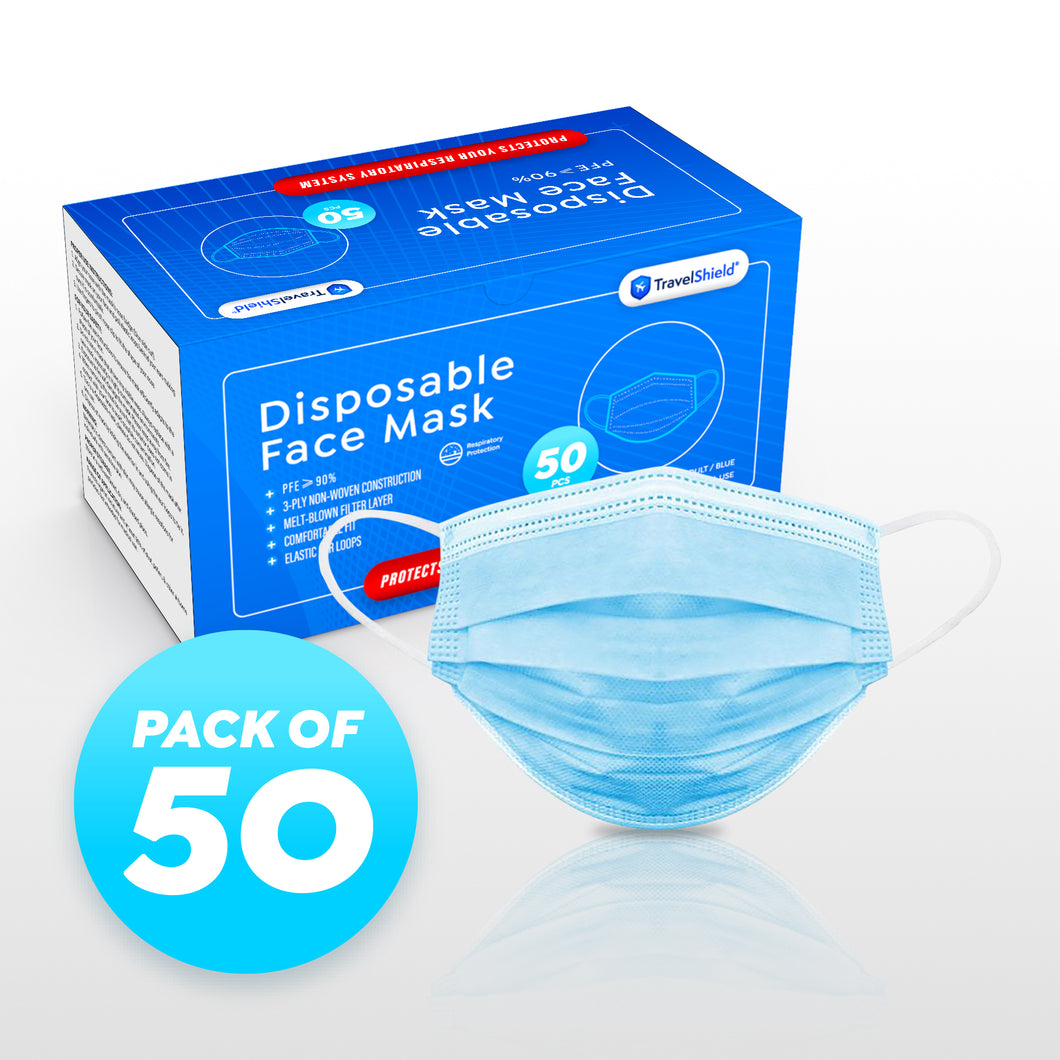 Disposable Face Mask - Box of 50