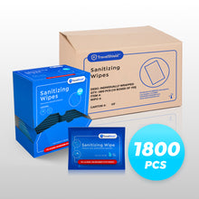 Load image into Gallery viewer, Individual Sanitizing Wipes 70% Alcohol - Case of 1800